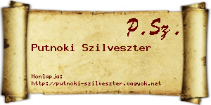 Putnoki Szilveszter névjegykártya